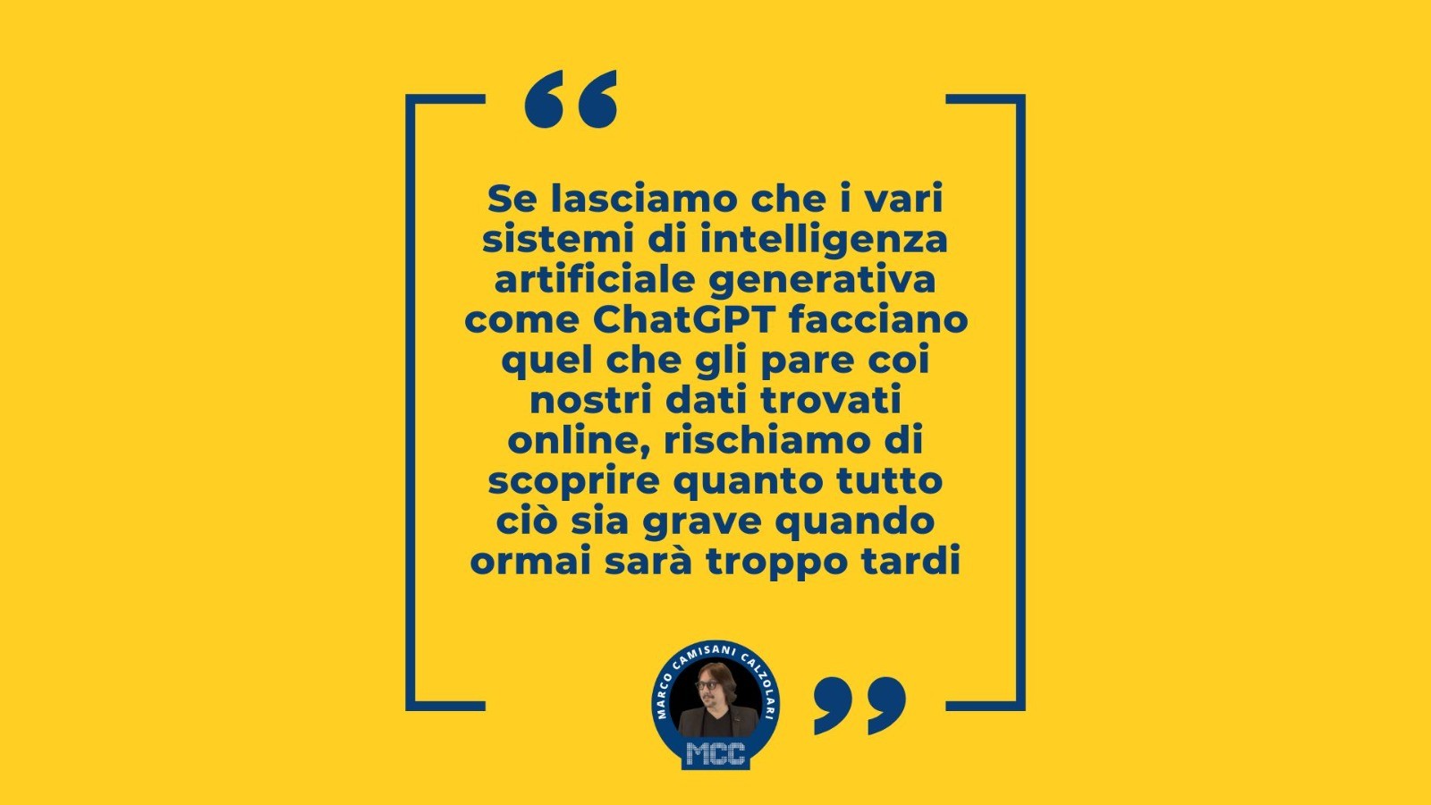 Se lasciamo che oggi le AI generative usino i nostri dati senza regole domani sara troppo tardi 1 1